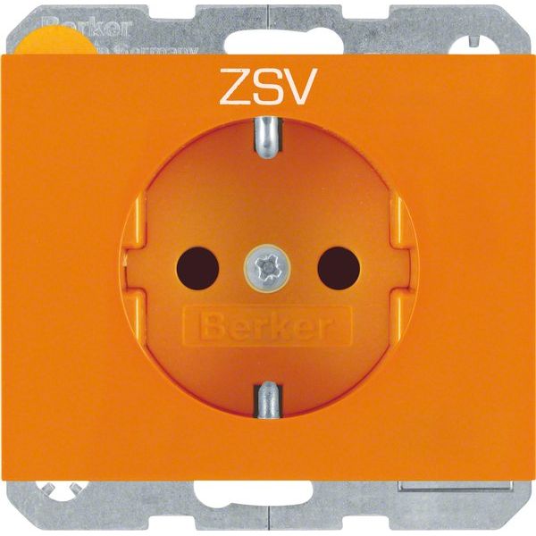 Berker - Steckdose SCHUKO-Steckdose 47357114 orange glänzend