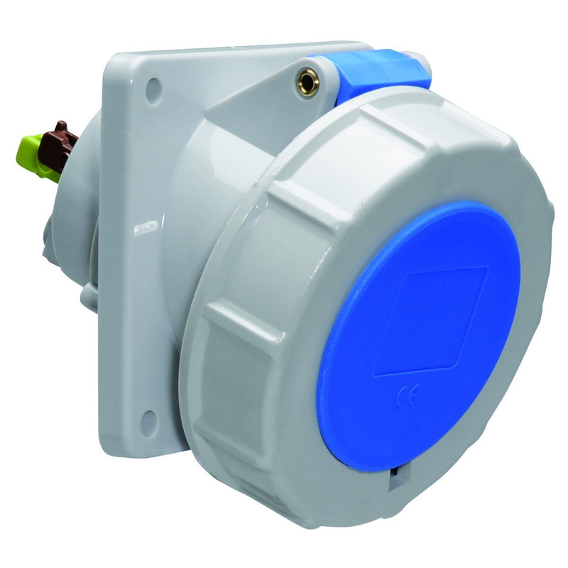Bals Elektrotech - CEE-Anbausteckdose (IEC 60309) Anbausteckdose geneigt 32A 12819 3p 230V 6h IP67