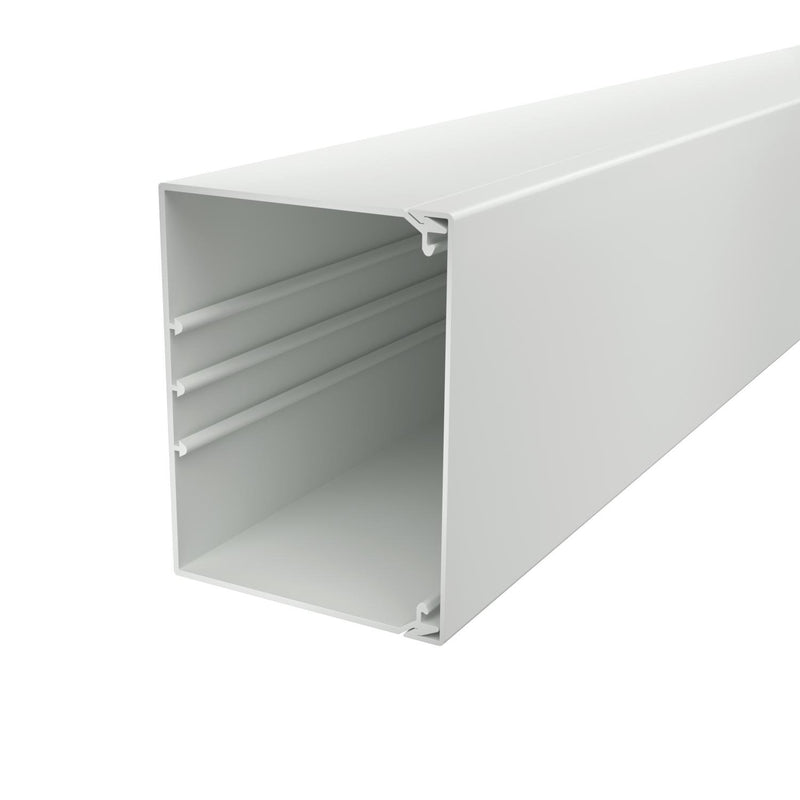 OBO Bettermann - Leitungsführungskanal Wand+Deckenkanal m.Obert. WDK100130LGR 100x130mm,PVC − 2 Meter