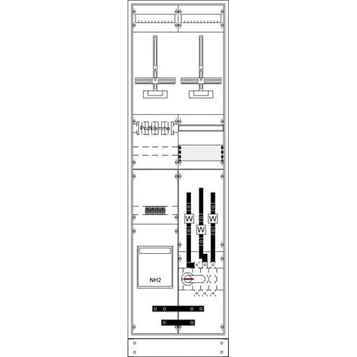 Striebel&John - Zähler-Komplettschrank Mess- und Wandlersschrank KS4209Z kpl. BH8/FB2