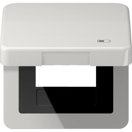 Jung - Abdeckrahmen Klappdeckel CD 590 KL USB LG Symbol USB-Ladegerät