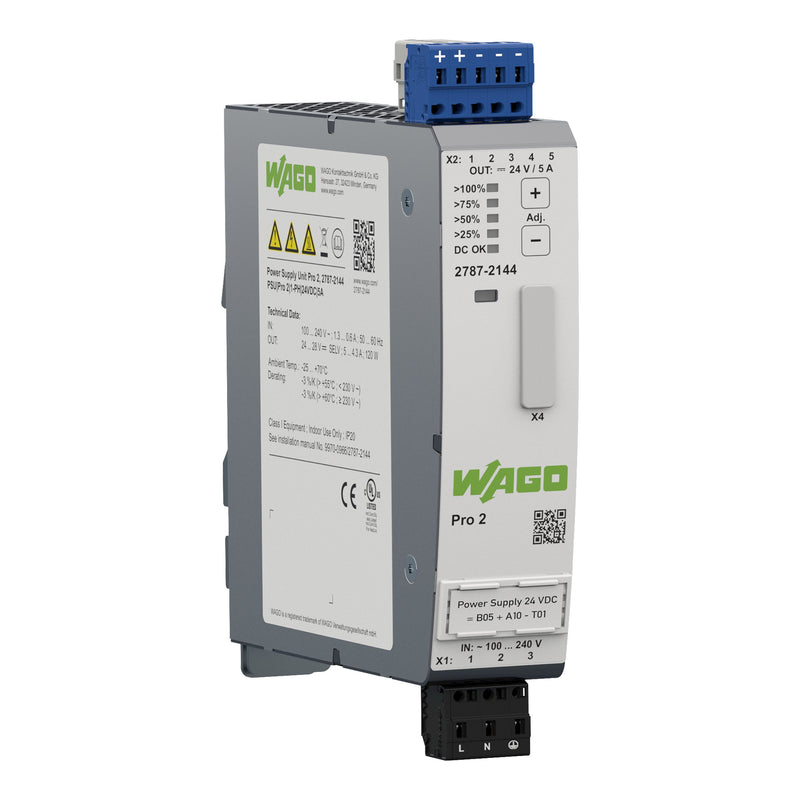 WAGO - Gleichstromversorgung Stromversorgung PRO 2 2787-2144 1-ph DC24V 5A