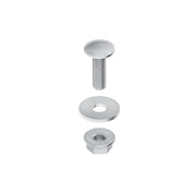 Niedax - Maschinenschraube/Bolzen Flachrundkopfschraube FLMU 6X20 F M6x20mm, Stahl, vz − 100 Stück