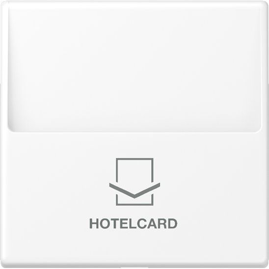 Jung - Abdeckung/Bedienelement für Installationsschalterprogramme Hotelcard-Schalter A 590 CARD WWM schneeweiß matt