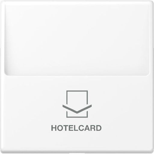 Jung - Abdeckung/Bedienelement für Installationsschalterprogramme Hotelcard-Schalter A 590 CARD WWM schneeweiß matt