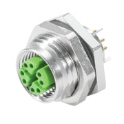 Weidmüller - Rundsteckverbinder, Einbau (PCB) Stecker IE-PCBR2-M12X-S-180 2-teilig, M12 − 10 Stück