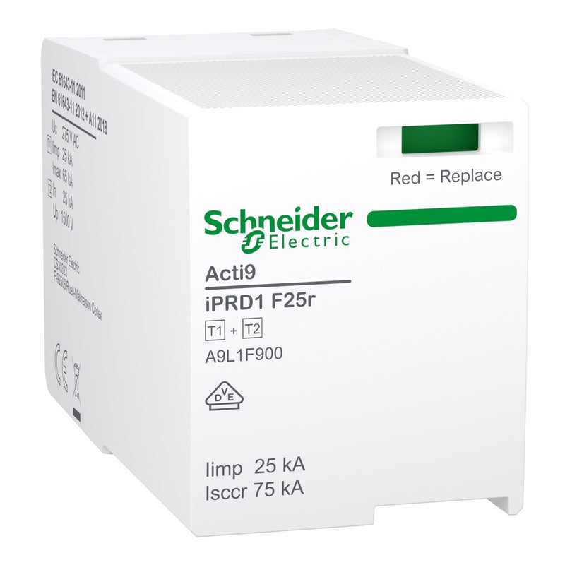 Schneider Electric - Kombi-Ableiter für Energietechnik Ersatz-Schutzmodul A9L1F900 Kombiableiter iPRD1