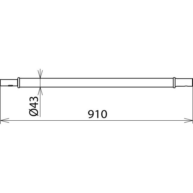 DEHN - Zubehör/Ersatzteile für Sicherheitsgeräte Handhabeverlängerung HV STK 43 910 m.Steckkuppl. L910mm