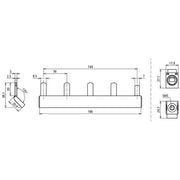DEHN - Phasenschiene Modularverdrahtungssystem MVS 1 4 8 TT berührungssicher 1