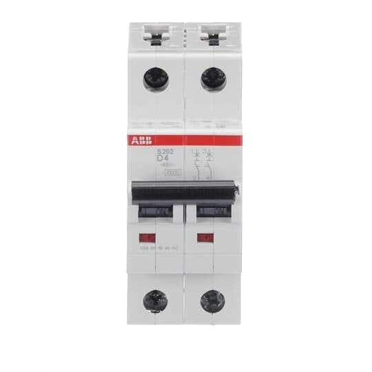 ABB Stotz S&J - Leitungsschutzschalter Sicherungsautomat S202-D4 6 kA, 4 A, 2P