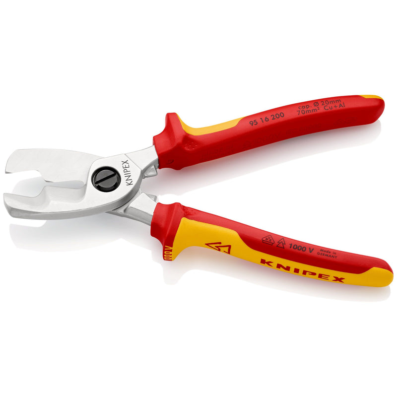 Knipex - Kabelschere 95 16 200 SB isoliert, 200mm