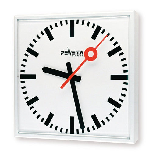 Peweta - Uhr Außenuhr quadrat. 74.760.421 442x442mm