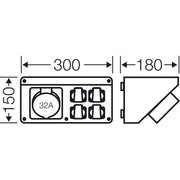 Hensel - Pultsystem Mi Connection Box Mi CB 17 32A,5p,400V,6h