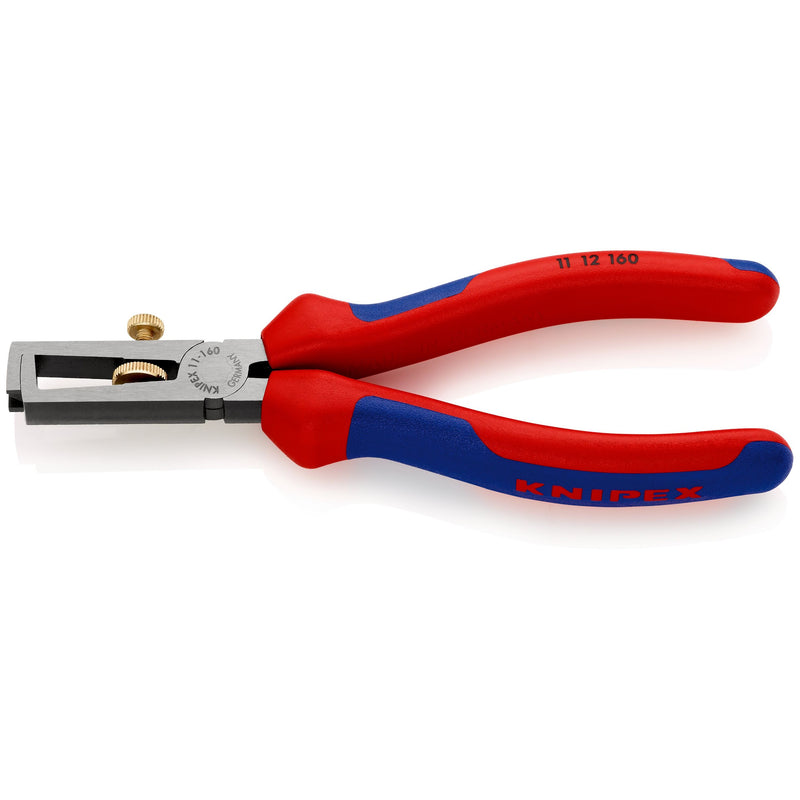 Knipex - Abisolierzange 11 12 160 schwarz, 160mm