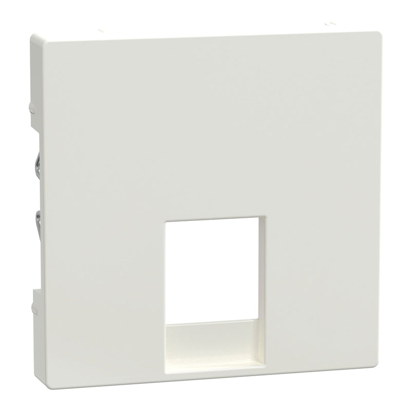 Merten - Einsatz/Abdeckung für Kommunikationstechnik Zentralplatte pws/gl MEG4211-0319 für RJ11/RJ12