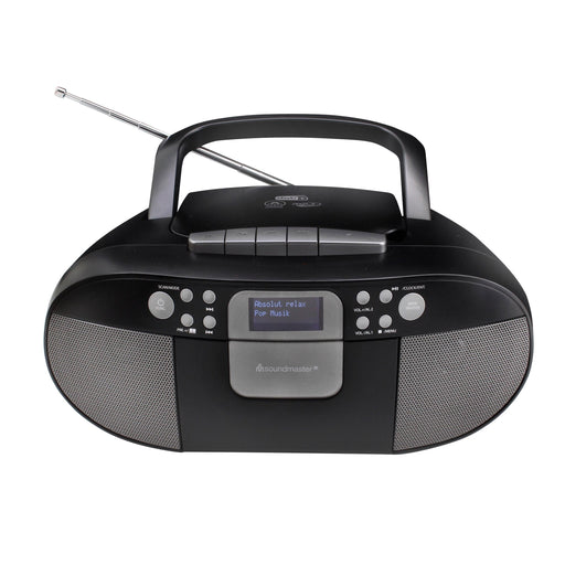 Soundmaster - Radio DAB+/CD Boombox SCD7800SW sw MP3,USB,Kassette