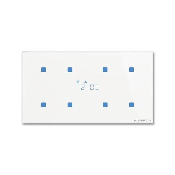 Busch-Jaeger - Bussystem-Raumtemperaturregler Touch-Bedienelement TBR/U4.8.11-CG 4-fach mit RT-Regler