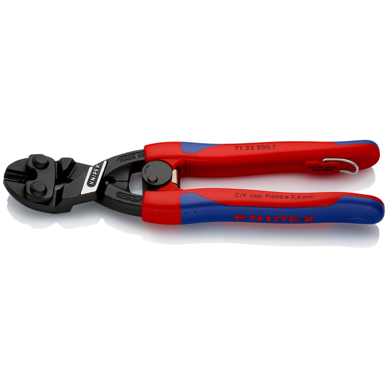 Knipex - Bolzenschneider CoBolt-Bolzenschneider 71 22 200 T BK gewinkelt 200mm