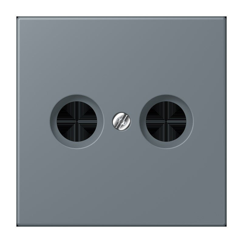 Jung - Einsatz/Abdeckung für Kommunikationstechnik Abdeckung für Antennendose LC 990 TV 251 gris 59 (4320H)