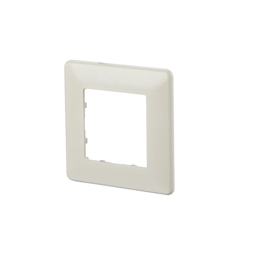 Metz Connect - Abdeckrahmen für Schaltermaterial Sockelleistenkanal Abdeckplatte 1fach 820395-0101-I pws 80x80 − 10 Stück