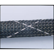 HellermannTyton - Hohlgeflechtschlauch Polyester Geflechtschlauch HEGPV0X30-PBT-BK schwarz 50 m Rolle − 50 Meter