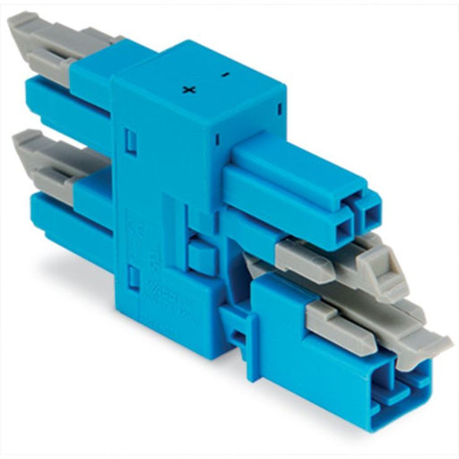 WAGO - Kompaktverteiler für steckbare Gebäudeinstallation 3-fach-Verteiler 2-polig 890-1904 Kod. I,blau − 50 Stück