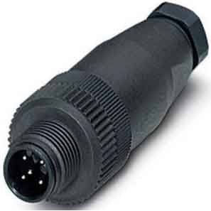 Phoenix Contact - Rundsteckverbinder, feldkonfektionierbar (Industriesteckverbinder) Sensor-Aktor-Stecker SACC-M12MS-5CON-PG 7 5pol