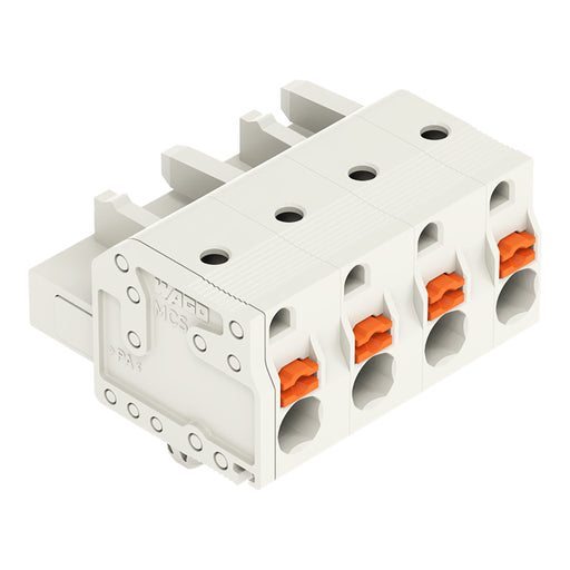 WAGO - Kabelsteckverbinder für Leiterplattensteckverbinder 1-Leiter-Federleiste 2721-204/008-000 Push-inCAGECLAMP,lgr − 50 Stück