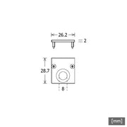LTS Licht&Leuchten - Mechanisches Zubehör/Ersatzteile für Leuchten Enddeckel NEOACAPESP9504ST6Fws weiß