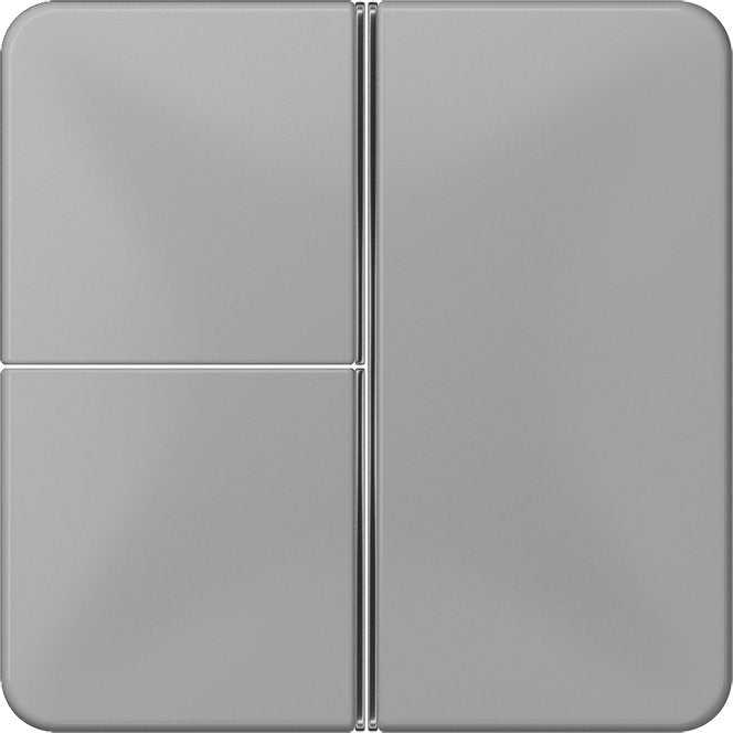 Jung - Abdeckung/Bedienelement für Installationsschalterprogramme Tastensatz 3-fach gr CD 403 TSA GR komplett