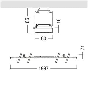 Zumtobel Group - Lichtleiste LED - Lichtbandleuchte TECTON DC  #42190093 840