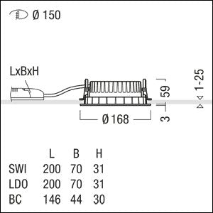 Zumtobel Group - Downlight/Strahler/Flutlicht LED-Downlight PANOS R #62926797 840