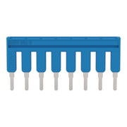 WAGO - Querverbinder/Brücker für Reihenklemme Brücker 8-fach 2002-408/000-006 8-fach,isoliert,blau − 25 Stück