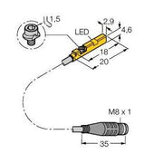 Turck - Magnetischer Näherungsschalter Magnetfeldsensor BIMUNRAP6X0.3PSG3S f. Pneumatikzylinder