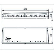 Telegärtner - Patchpanel Kupfer Mini-Verteiler leer 100021394 MPD12 apws TH35