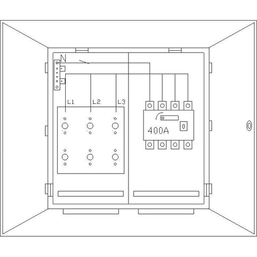 ABN - Zähler-Komplettschrank Wandlerschrank WS35X1382N LS 4-polig