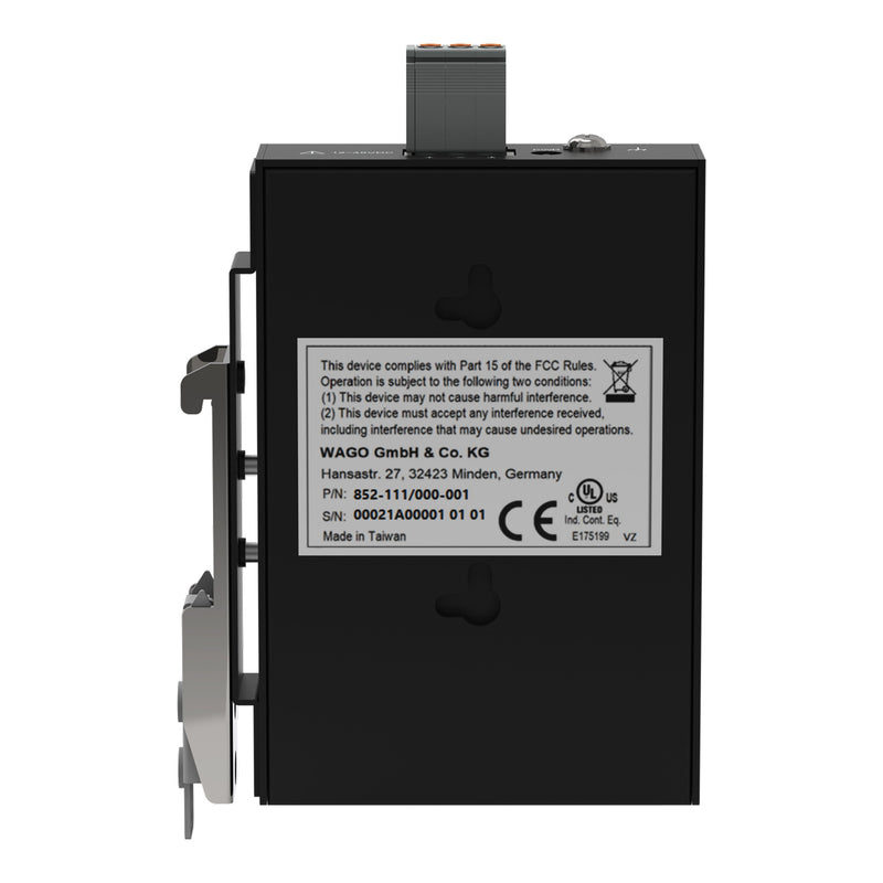WAGO - Netzwerk Switch Industrial-ECO-Switch 852-111/000-001 5 Ports, sw − 1 Stück