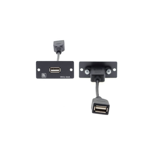 Kramer - Kommunikationstechnik-Adapter Wall-Plate Einsatz WU-AA(W) weiß