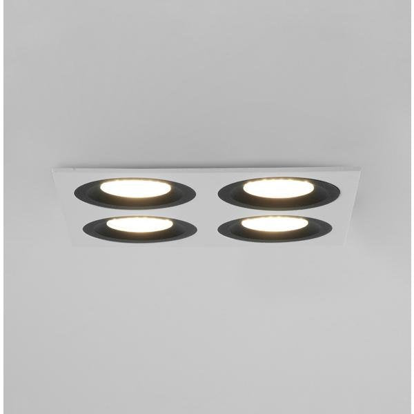 Brumberg Leuchten - Downlight/Strahler/Flutlicht Einbaumodul quadratisch 45030550 4-fach