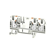 Weidmüller - Durchgangs-Reihenklemme Klemme A3C 4 WT PUSH IN, 4 mm² − 50 Stück