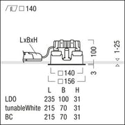 Zumtobel Group - Downlight/Strahler/Flutlicht LED - Einbauleuchte P - INF Q #60818213 3000K
