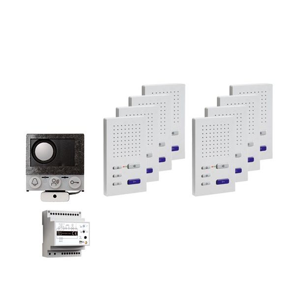TCS Tür Control - Türsprech-Set audio:pack Einbau PAIF080/004 für 8 Wohneinheit
