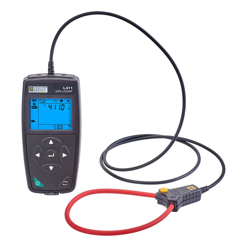 Chauvin Arnoux - Netz- und Leistungsanalysator L411 Stromdatenlogger P01157180 1 Kanal