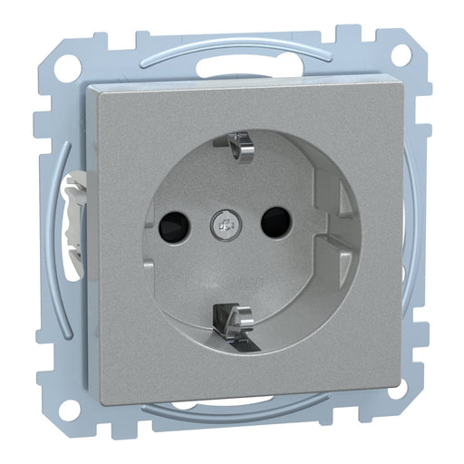 Merten - Steckdose SCHUKO-Steckdose alu MEG2350-0460 Kennz.Computer