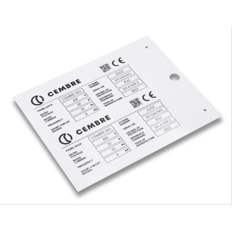 Cembre - Kennzeichnungsmaterial 48700N-HF MG-VRT-R PC 32X5 48700N-HF 8MM M-GRAU − 300 Stück