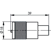 Telegärtner - Koax-Steckverbinder UHF-Kabelstecker (PTFE) 100024337 G1(RG58C/U),G2(RG59B − 5 Stück