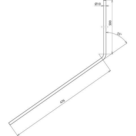 DEHN - Fangeinrichtung für Blitzschutz Fangspitze FSP 10 1000 W55 AL D 10mm L 1000mm Al − 10 Stück
