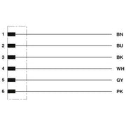 Phoenix Contact - Konfektioniertes Sensor-Aktor-Kabel Sensor-/Aktor-Kabel SAC-6P-DTMS/10,0-PUR
