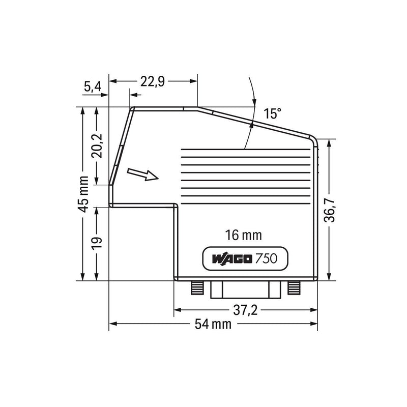 WAGO - Zubehör/Ersatzteile für Steuerungen INTERBUS-Stecker 750-961 D-Sub, In