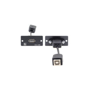 Kramer - Kommunikationstechnik-Adapter Wall-Plate Einsatz WU-AB(B) schwarz